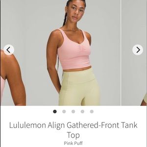Lululemon align tank gathered front